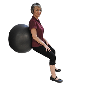 A workout enhancing, inflatable exercise ball can be used to improve strength of the core and flexibility of all major joints in the body.