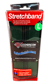 Profile Stretchband is a tight elastic band that can be used to improve overall joint range of motion and reduce muscle tightness.